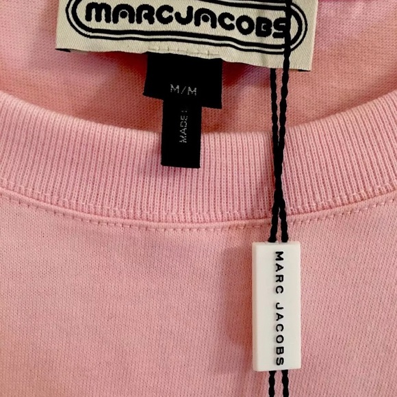 ✨Marc Jacobs✨ Pink LOVE Printed Cotton Jersey - Picture 5 of 8